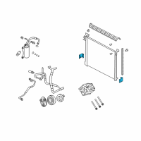 OEM 2010 Ford E-350 Super Duty Condenser Lower Seal Diagram - 4C2Z-19E572-CA