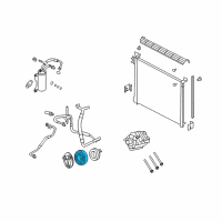 OEM 2008 Ford E-350 Super Duty Pulley Diagram - 8C2Z-19D784-AA