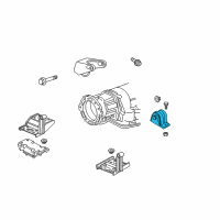 OEM 2005 Jeep Wrangler INSULATOR-Engine Mount Diagram - 52019278AD