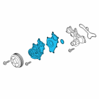 OEM 2017 Lincoln Navigator Water Pump Assembly Diagram - BL3Z-8501-C