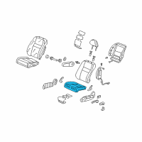 OEM 2007 Honda CR-V Pad, L. FR. Seat Cushion Diagram - 81537-SWA-A01