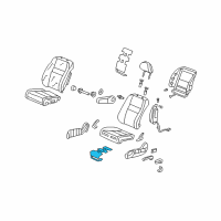 OEM 2007 Honda CR-V Heater, Left Front Seat Cushion Diagram - 81534-SWA-A51