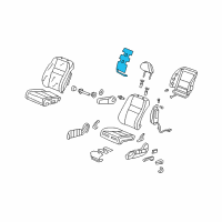 OEM 2010 Honda Civic Heater, Left Front Seat-Back Diagram - 81524-SNB-E01