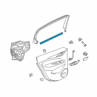 OEM 2020 Buick Regal Sportback Belt Weatherstrip Diagram - 13463903