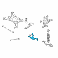 OEM 2011 Nissan Altima Arm Rear Suspension LH Diagram - 55502-JA00A