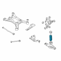 OEM 2010 Nissan Altima Spring - Rear Suspension Diagram - 55020-JA81B