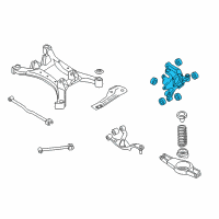 OEM 2009 Nissan Maxima Housing Assy-Rear Axle, LH Diagram - 43019-JA000