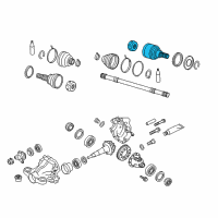 OEM 2016 Infiniti Q70L Joint Assembly Inner Diagram - 39711-1MC0A