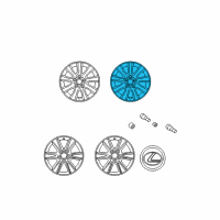 OEM Lexus ES300 Wheel, Disc Diagram - 42611-33600