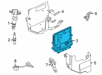 OEM 2022 Ford Escape MODULE - ENGINE CONTROL - EEC Diagram - LV4Z-12A650-CBNP