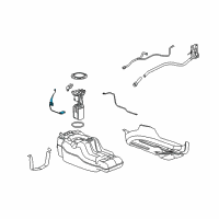 OEM 2010 Hummer H3 Fuel Gauge Sending Unit Diagram - 94723107