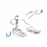 OEM 2009 Hummer H3T Tank Strap Diagram - 94738534