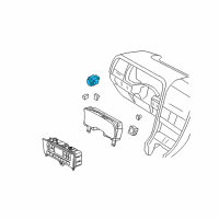 OEM 2004 Lincoln Aviator Headlamp Switch Diagram - 2L7Z-11654-AAA