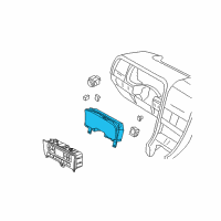 OEM 2003 Lincoln Aviator Instrument Cluster Diagram - 2C5Z-10849-AB