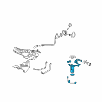 OEM Saturn Fuel Pump Diagram - 19332411