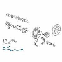 OEM Acura RDX Sensor Assembly, Right Rear Diagram - 57470-STK-A01