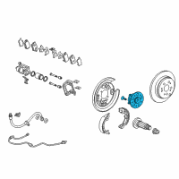 OEM 2012 Acura RDX Bearing Assembly, Rear Hub Unit Diagram - 42200-SZP-951