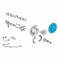 OEM Acura RDX Disk, Rear Brake Drum In Diagram - 42510-STK-A10