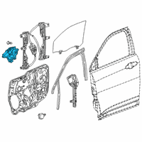 OEM Jeep Compass Motor-Window Regulator Diagram - 68302550AC