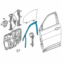 OEM 2018 Jeep Compass W/STRIP-Door Glass Diagram - 68242109AE