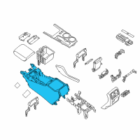 OEM 2020 Nissan Pathfinder Body-Console Diagram - 96911-3KA1B