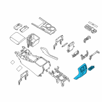 OEM Nissan Pathfinder FINISHER Console Diagram - 96931-3KA4B