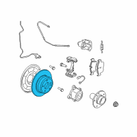 OEM 2010 BMW X5 Brake Disc, Lightweight, Ventilated Diagram - 34-21-6-779-535