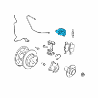 OEM 2014 BMW X5 Brake Caliper Left Diagram - 34-21-7-847-227
