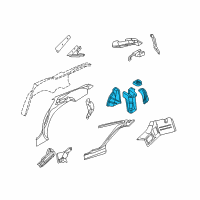 OEM Chrysler LHS Panel-WHEELHOUSE Diagram - 4575426AG