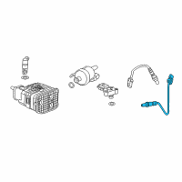 OEM 2020 Chevrolet Camaro Lower Oxygen Sensor Diagram - 12671087