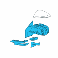 OEM 2016 Toyota RAV4 Mirror Assembly Diagram - 87910-42D20