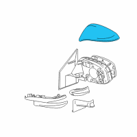 OEM 2017 Toyota RAV4 Mirror Cover Diagram - 87945-48040-B2
