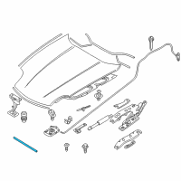 OEM BMW Z8 Centre Bowden Cable Diagram - 51-23-8-234-537