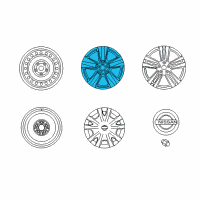 OEM 2014 Nissan Quest Aluminum Wheel Diagram - D0C00-3GP0A