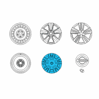 OEM 2011 Nissan Quest Disc Wheel Cap Diagram - 40315-JN00B