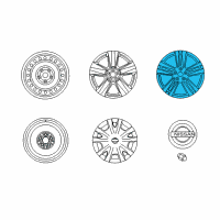 OEM 2016 Nissan Quest Aluminum Wheel Diagram - D0300-1JH2A