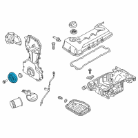 OEM 2017 Nissan Rogue Pulley-Crankshaft Diagram - 12303-3TA0A
