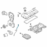 OEM 2014 Nissan Rogue Gauge - Oil Level Diagram - 11140-3TA0A