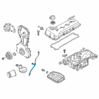 OEM Nissan Rogue Guide-Oil Level Diagram - 11150-3TA0A