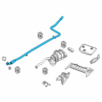 OEM 2016 Ram ProMaster City Exhaust Pipe Diagram - 68261873AA