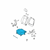 OEM 2005 Kia Spectra Cushion Assembly-Front Seat Diagram - 881032F702275