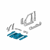 OEM Honda CR-V Floor, FR. Diagram - 65100-S10-A00ZZ