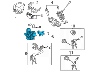 OEM 2022 Hyundai Santa Cruz BODY & SWITCH ASSY-STRG & IGN Diagram - 81910-N9020