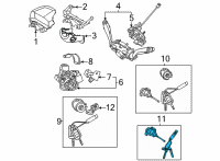 OEM 2022 Hyundai Santa Cruz KEY & CYLINDER SET-LOCK Diagram - 81905-K5020