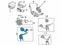 OEM Hyundai Santa Cruz Ignition Lock Cylinder Diagram - 81900K5000