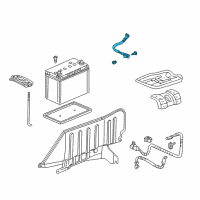 OEM 2008 Honda S2000 Cable Assembly, Battery Ground Diagram - 32600-S2A-A00