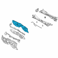 OEM Kia Borrego Panel Assembly-Dash, Lower Diagram - 643002J100