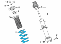 OEM 2020 Chevrolet Corvette Coil Spring Diagram - 84747901