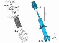 OEM 2021 Chevrolet Corvette Shock Diagram - 84878823