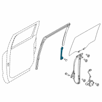 OEM 2016 Nissan Titan XD Sash-Rear Door Lower, Rear RH Diagram - 82216-EZ00A